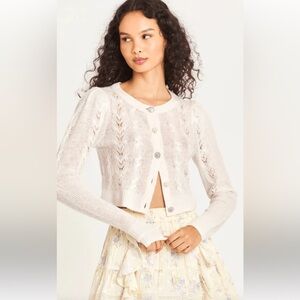 LOVESHACKFANCY CARDIGAN SIZE M